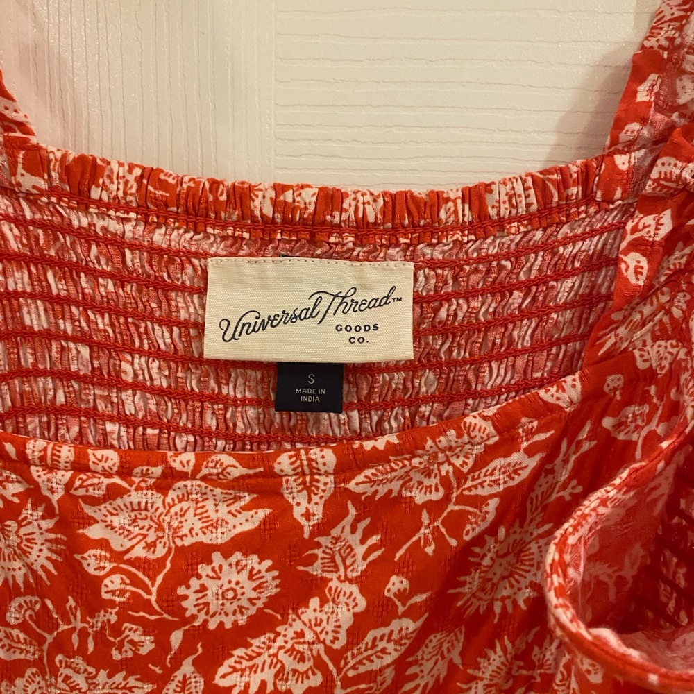 Universal Thread Orange Floral Dress
